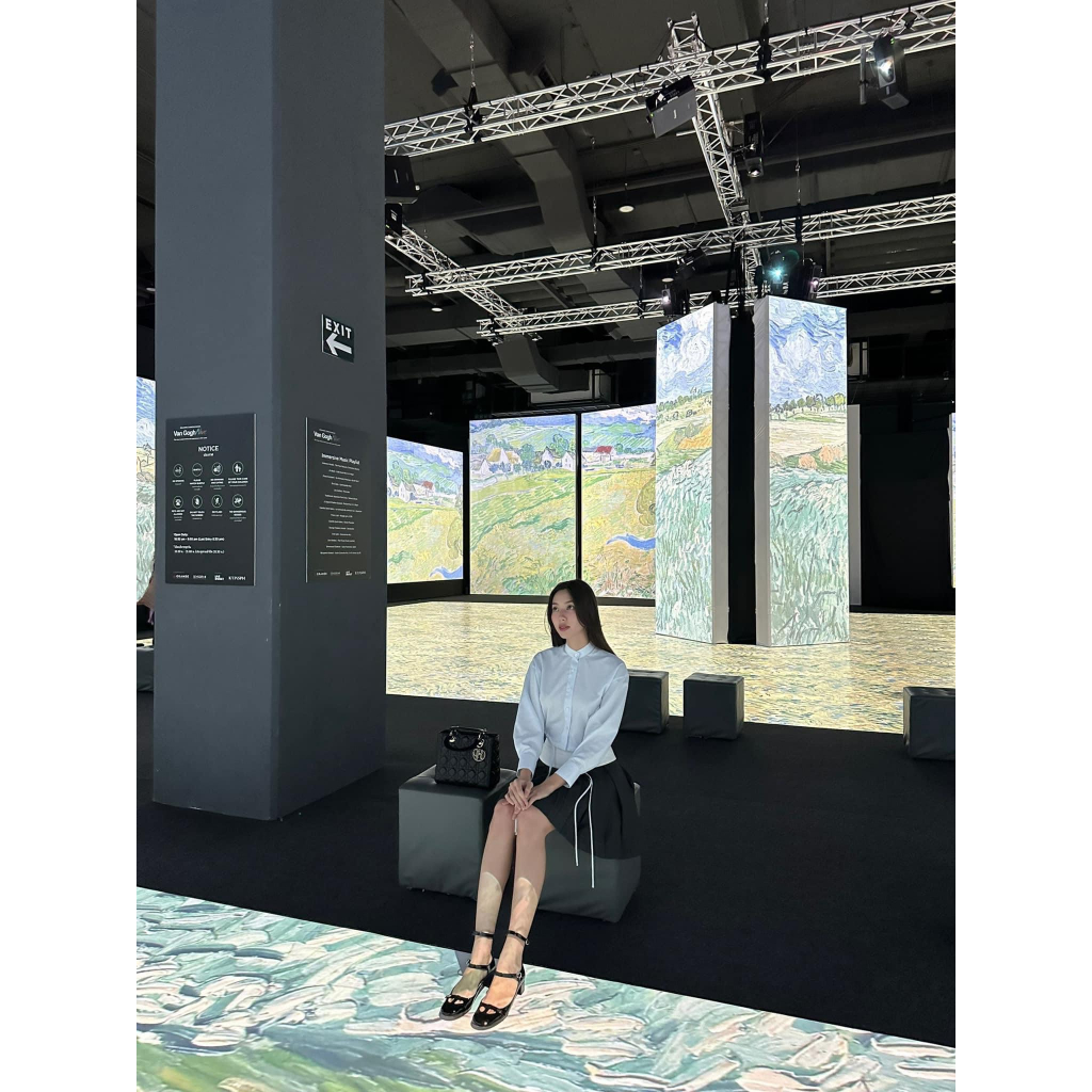 Giày Guốc Cao Gót Mary Jane Mũi Vuông Tròn Khuy Ngang Phối 2 Quai Cao 5cm Ailee