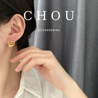 Bông tai titan, khuyên tai titan trái tim | chou accessories |