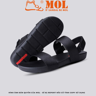 Giày sandal nam 2 quai ngang Vento NV4906B màu đen