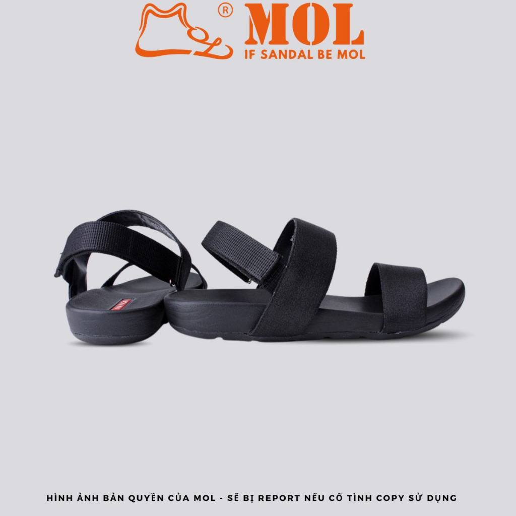 Giày sandal nam 2 quai ngang Vento NV4906B màu đen