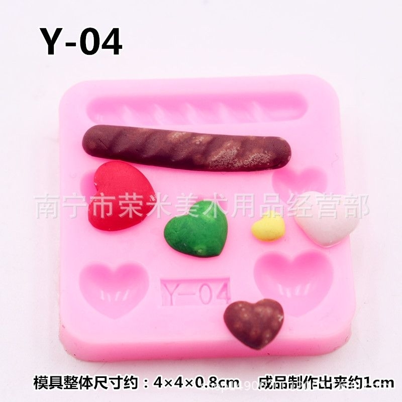 Khuôn silicone làm bánh đất sét mini, khuôn cupcake ốc quế