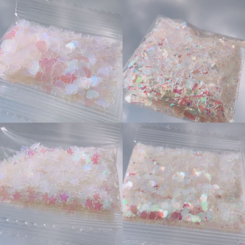 Gói kim tuyến ngũ sắc hologram trang trí decor makeup