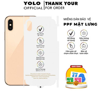 Dán ppf iphone 15 pro max 14 Promax 13 Pro max X Xr Xs max 11 Xsmax 7 plus 8 Plus trong trơn và nhám chống vân tay