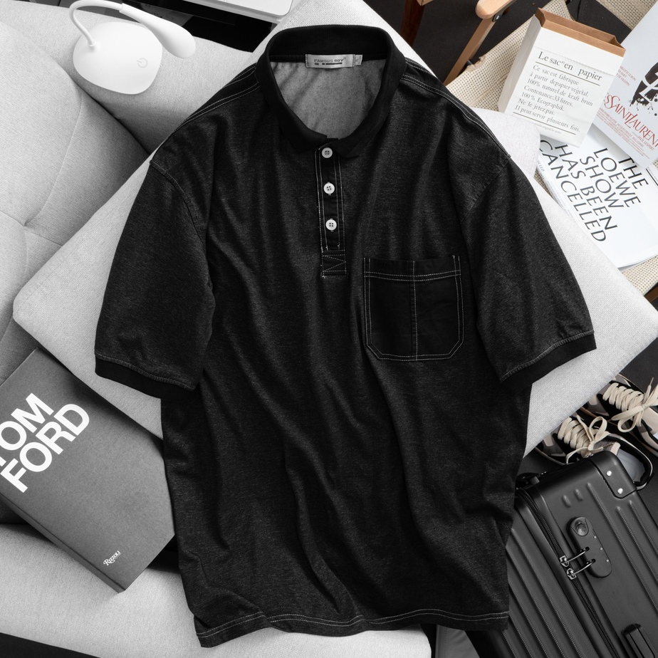 Áo Thun Nam Polo Bigsize Braboy Vải Cotton  4 chiều Xuất Xịn form Châu Âu, size 2XL, 3XL, 4XL, 5XL - Bravery