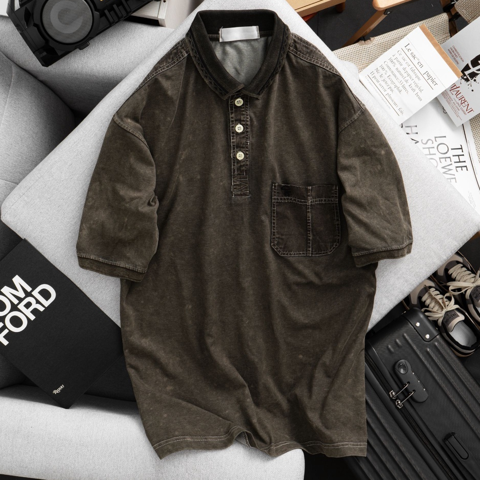 Áo Thun Nam Polo Bigsize Braboy Vải Cotton  4 chiều Xuất Xịn form Châu Âu, size 2XL, 3XL, 4XL, 5XL - Bravery