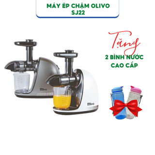 Máy Ép Chậm Trục Ngang Olivo SJ22 Ép Kiệt Bã Rau Củ Quả Công suất 150W - Hàng chính hãng bảo hành 24 tháng