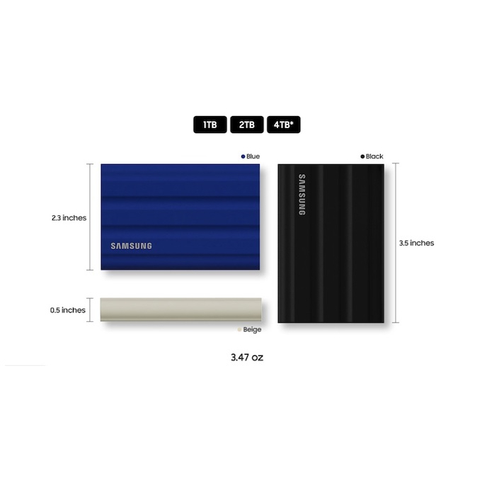 Ổ Cứng Di Động External SSD Samsung T7 Shield USB 3.2 Gen 2 1TB / 2TB Bảo hành 3 năm - Chính hãng Samsung