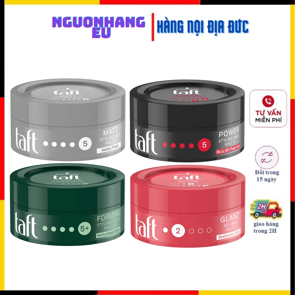 Sáp vuốt tóc .Gel Vuốt Tóc Taft Đức 75ml