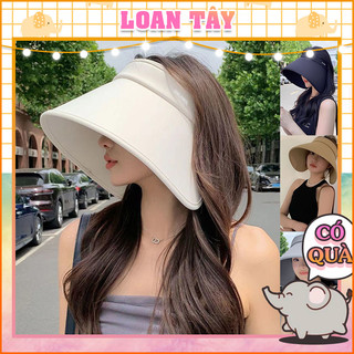 Nón Hở Đầu Phong Cách Hàn Vành Siêu Rộng Ôm Tròn Chống Nắng Hiệu Quả L2358