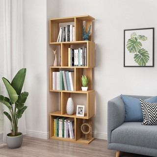 Kệ gỗ sách Zizac, kệ sách nghệ thuật 5 tầng. Kích thước 147 x 40 x 20cm. Gỗ MDF phủ melatium cao cấp