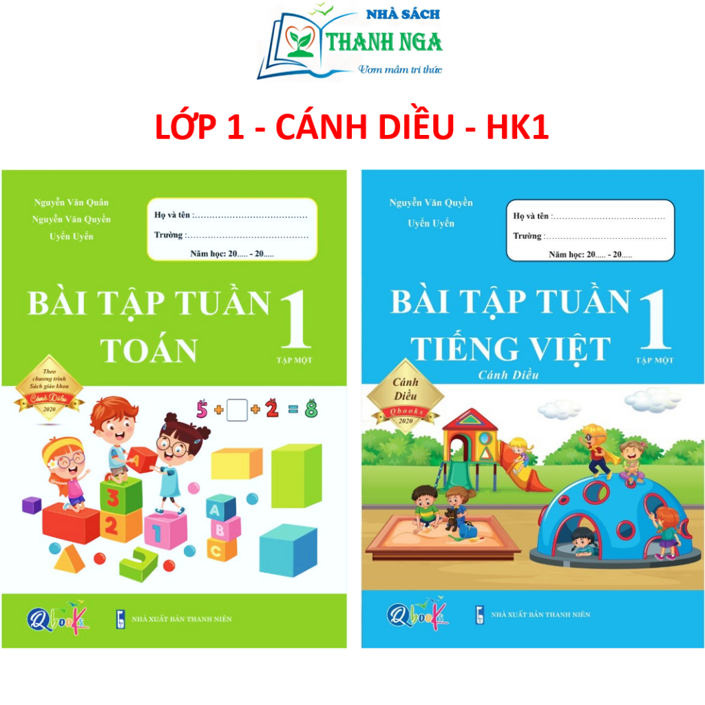 Sách - Bài Tập Tuần Toán và Tiếng Việt Lớp 1 - Cánh Diều - Tập 1