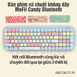 FREESSHIP Bàn phím giả cơ không dây MOFII CANDY BT - Kết nối Bluetooth 3 thiết bị - Silent không gây ồn - Nhiều quà tặng