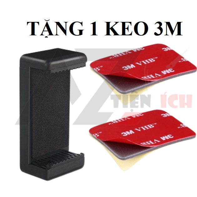 Đầu Kẹp Điện Thoại Kèm Keo 3M Chắc Chắc Dán Lên Đồng Hồ Xe Máy