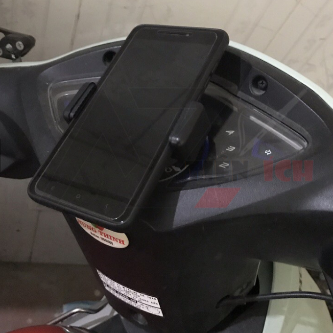 Đầu Kẹp Điện Thoại Kèm Keo 3M Chắc Chắc Dán Lên Đồng Hồ Xe Máy