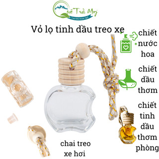 Vỏ lọ tinh dầu treo xe ô tô Quế Trà My chiết nước hoa dầu thơm tinh dầu thơm phòng lọ treo tinh dầu thay máy khuếch tán