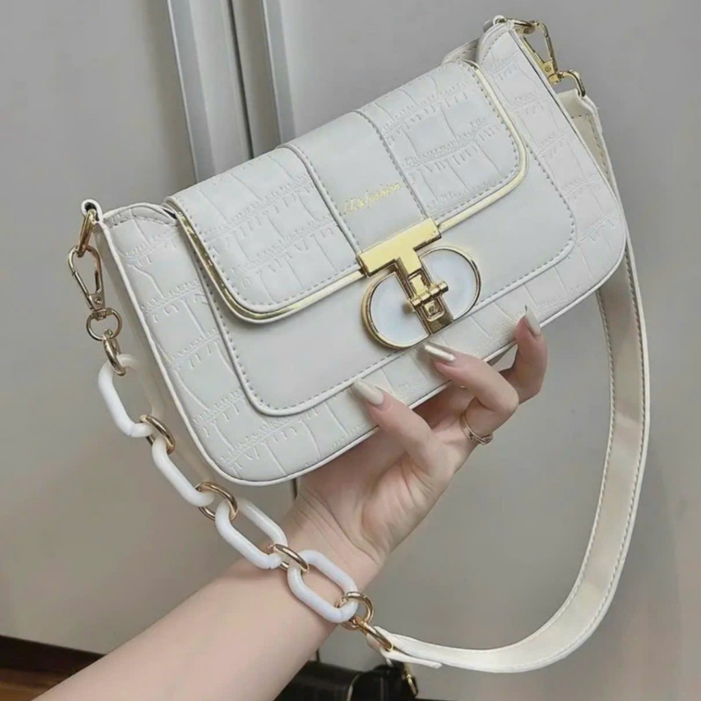 Túi xách nữ kẹp nách khóa T mã mới  - T66