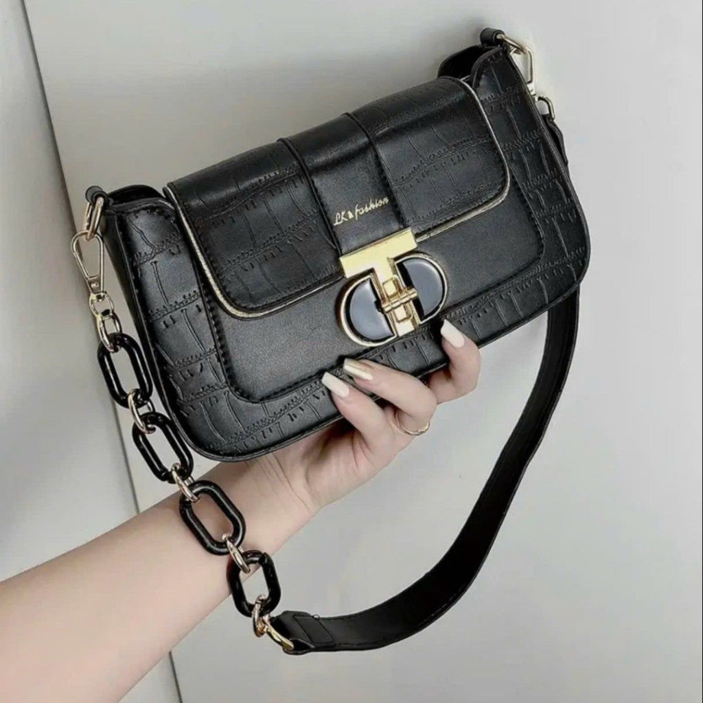 Túi xách nữ kẹp nách khóa T mã mới  - T66