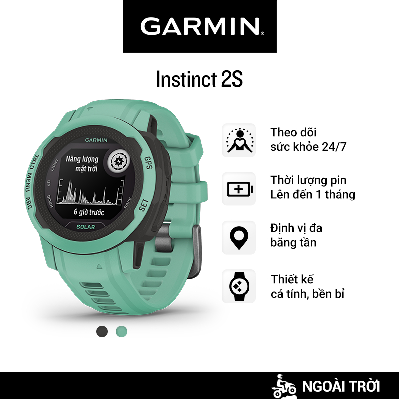 Đồng Hồ Thông Minh Garmin Instinct 2S Solar - Standard Edition  - Hàng Chính Hãng