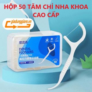 Tăm chỉ nha khoa (Hộp 50 cai) - Tăm kẽ chỉ nha khoa cao cấp - giadunggiare
