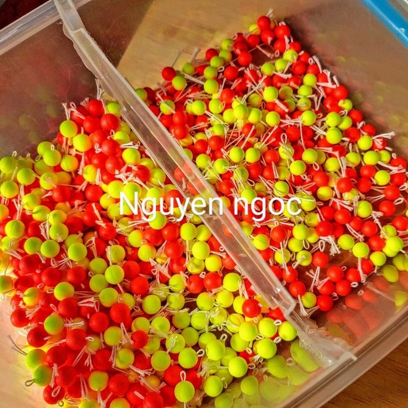 Túi 50 Hạt Nổi Bolie Vào Dây Sẵn Cỡ 8.5mm và 7.5mm. Hạt boli, xốp lăng xê, sốp lăng xê.