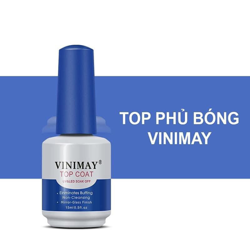 Base Top Vinimay, Cứng móng, Kiềm dầu, Top giọt sương, Top lì, Top loang, Top Cường Lực, Top Kim Cương, Phá Gel Vinimay