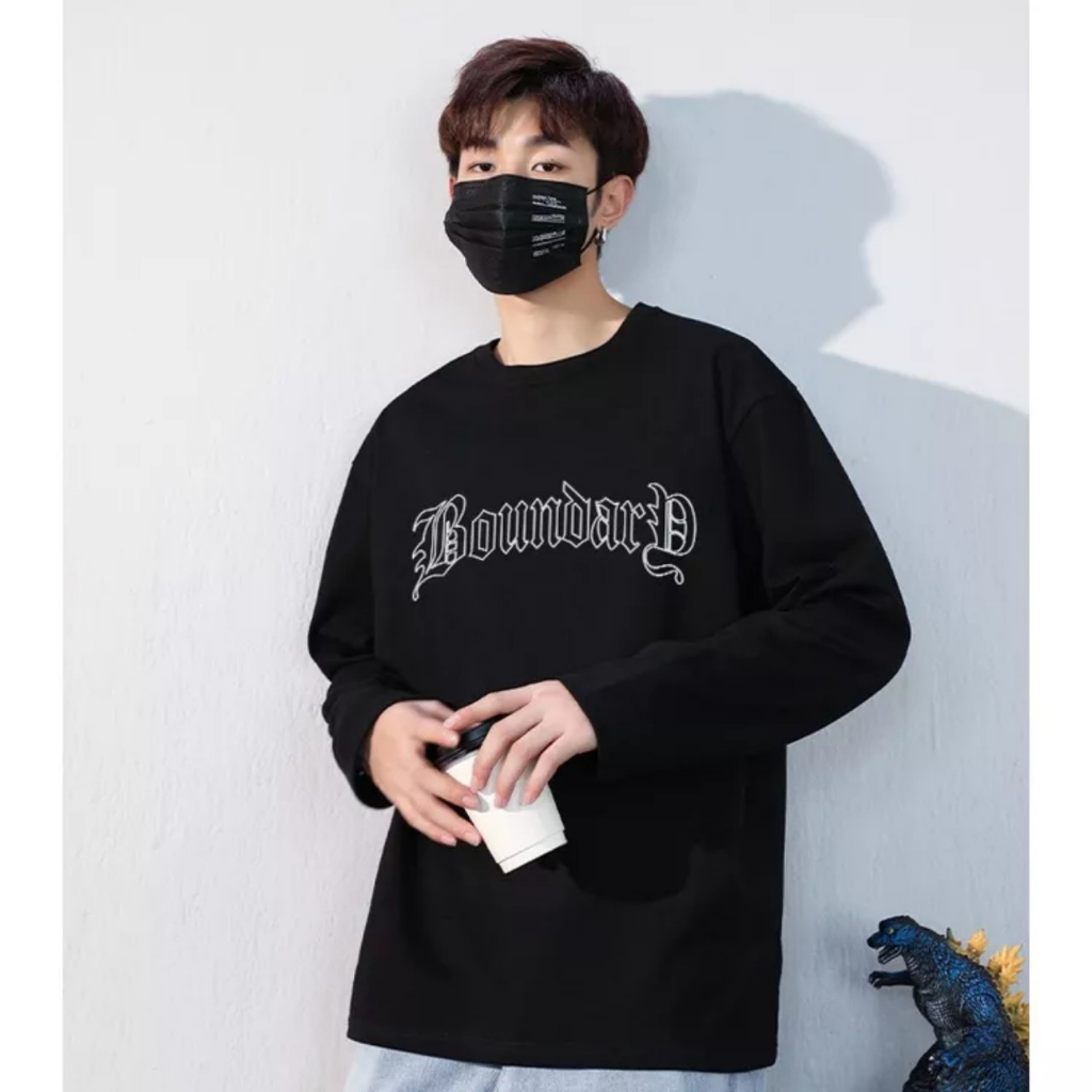 Áo Sweater Phối Chữ BOUNDARDD Chuẩn Style Hàn Quốc , Chất Liệu Nỉ Ngoại Cao Cấp Siêu Dày Dặn Ấm Áp Đông 2023