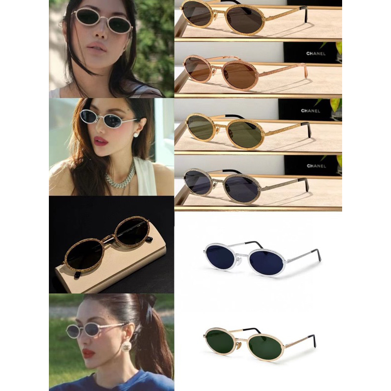 Kính cha.nel viền phủ kim loại