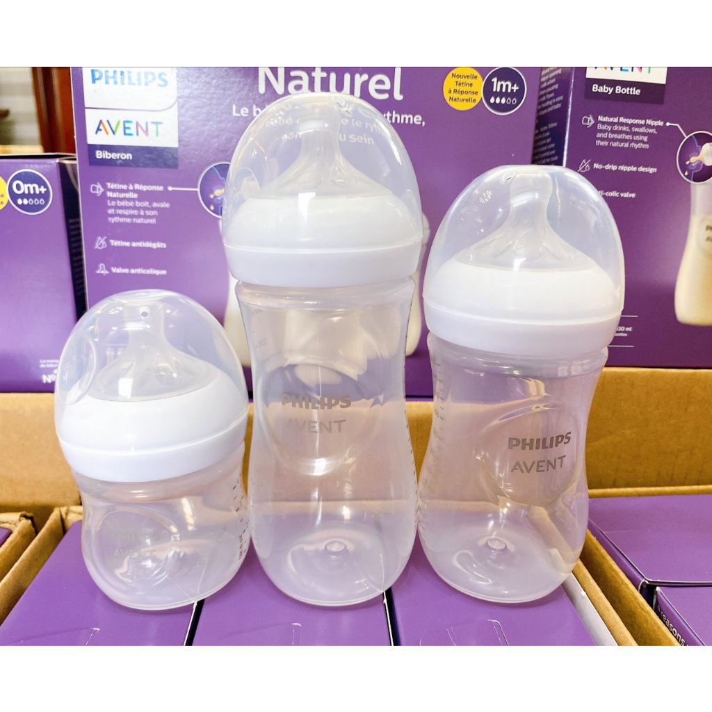 Bình Sữa Philips Avent 330ml, bình chịu nhiệt, núm Silicone siêu mềm