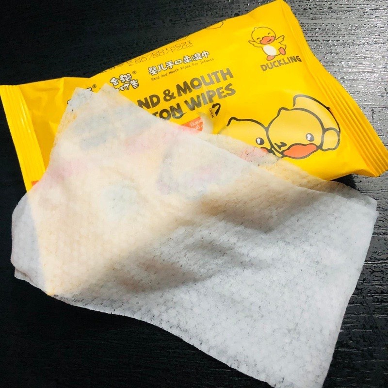 COMBO  Thùng 10 gói Khăn ướt cao cấp Vịt vàng DUCKLING - không mùi, kháng khuẩn plush_store87