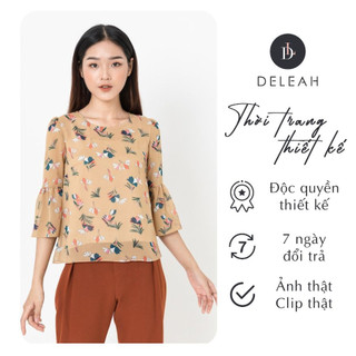 De Leah - Áo Croptop Tay Chuông - Thời trang thiết kế
