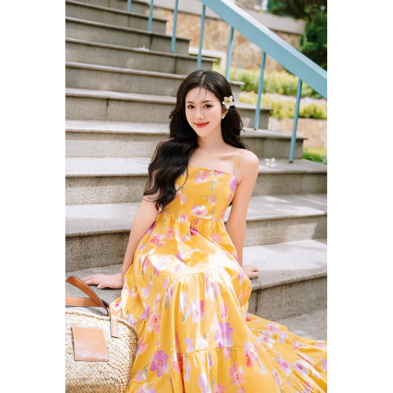 Váy dây hoa xoè Sun dress