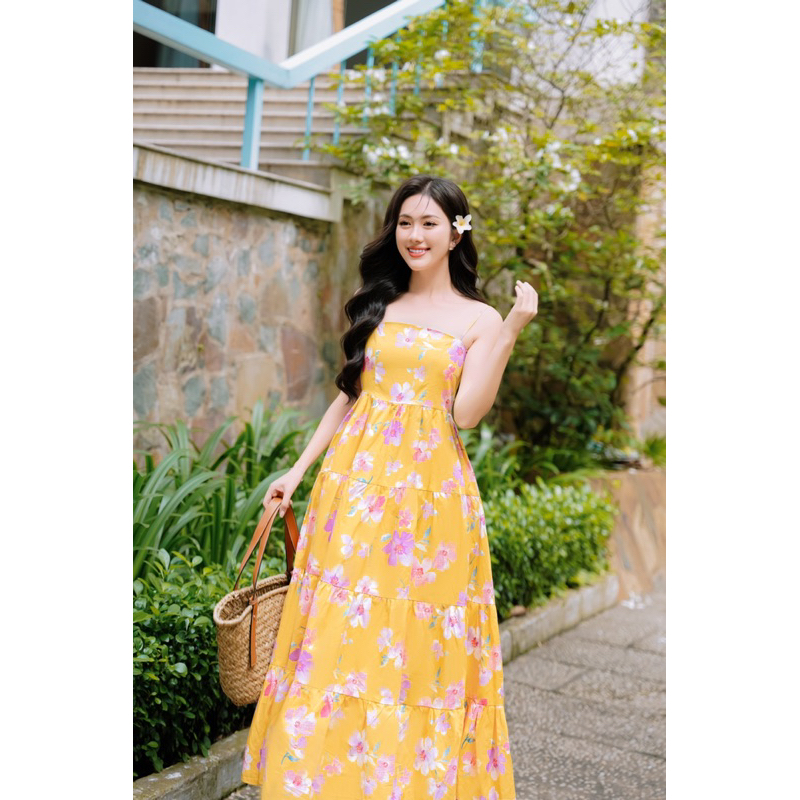 Váy dây hoa xoè Sun dress