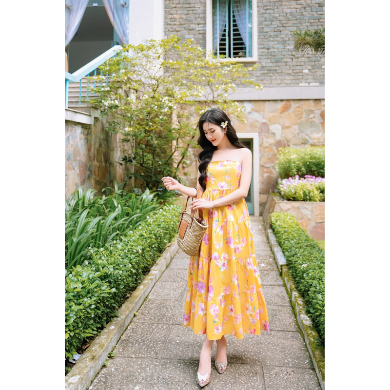 Váy dây hoa xoè Sun dress