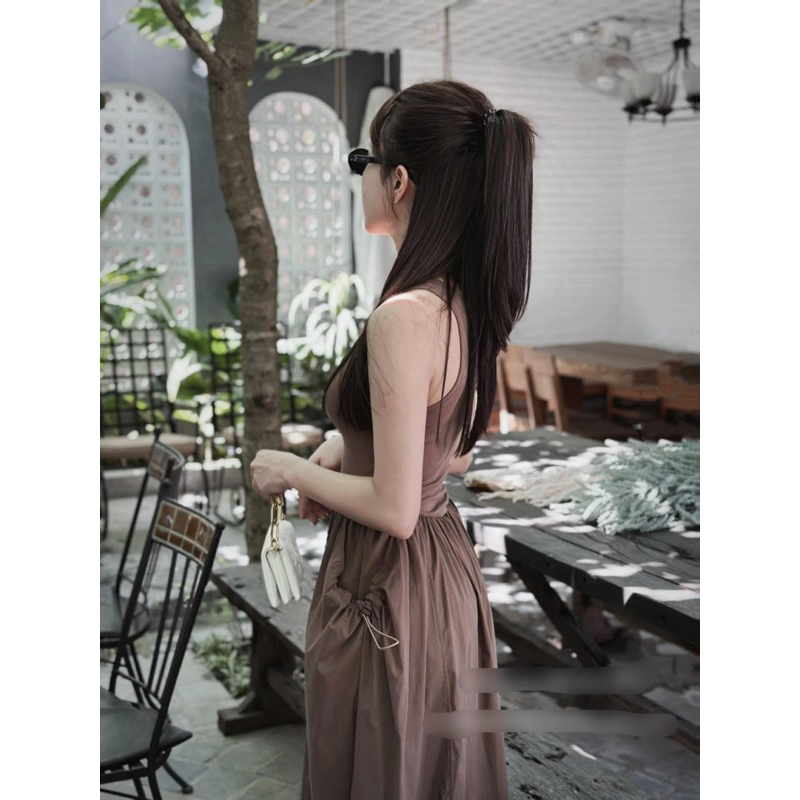 Váy phối dây rút