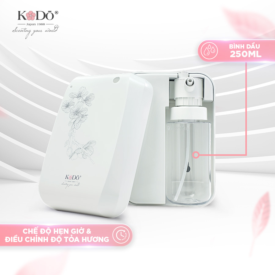 KODO 100 - Máy khuếch tán tinh dầu 80m2 (bình chứa dầu 250ml), không pha nước