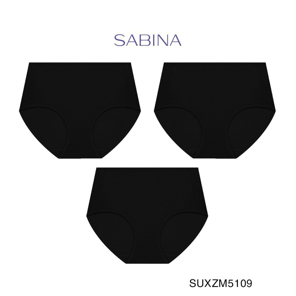 Combo 3 Quần Lót Lưng Cao Tới Rốn Cạp Cao Màu Trơn Panty Zone By Sabina SUXZM5109