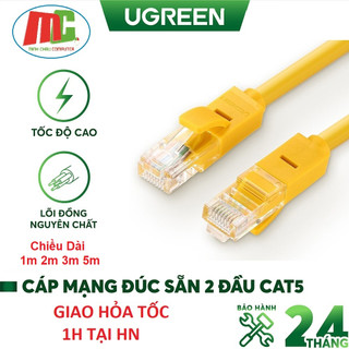 Cáp mạng hai đầu đúc sẵn cat5e dài 1m đến 5m ugreen 11230 11231 11232 11233 - hàng chính hãng