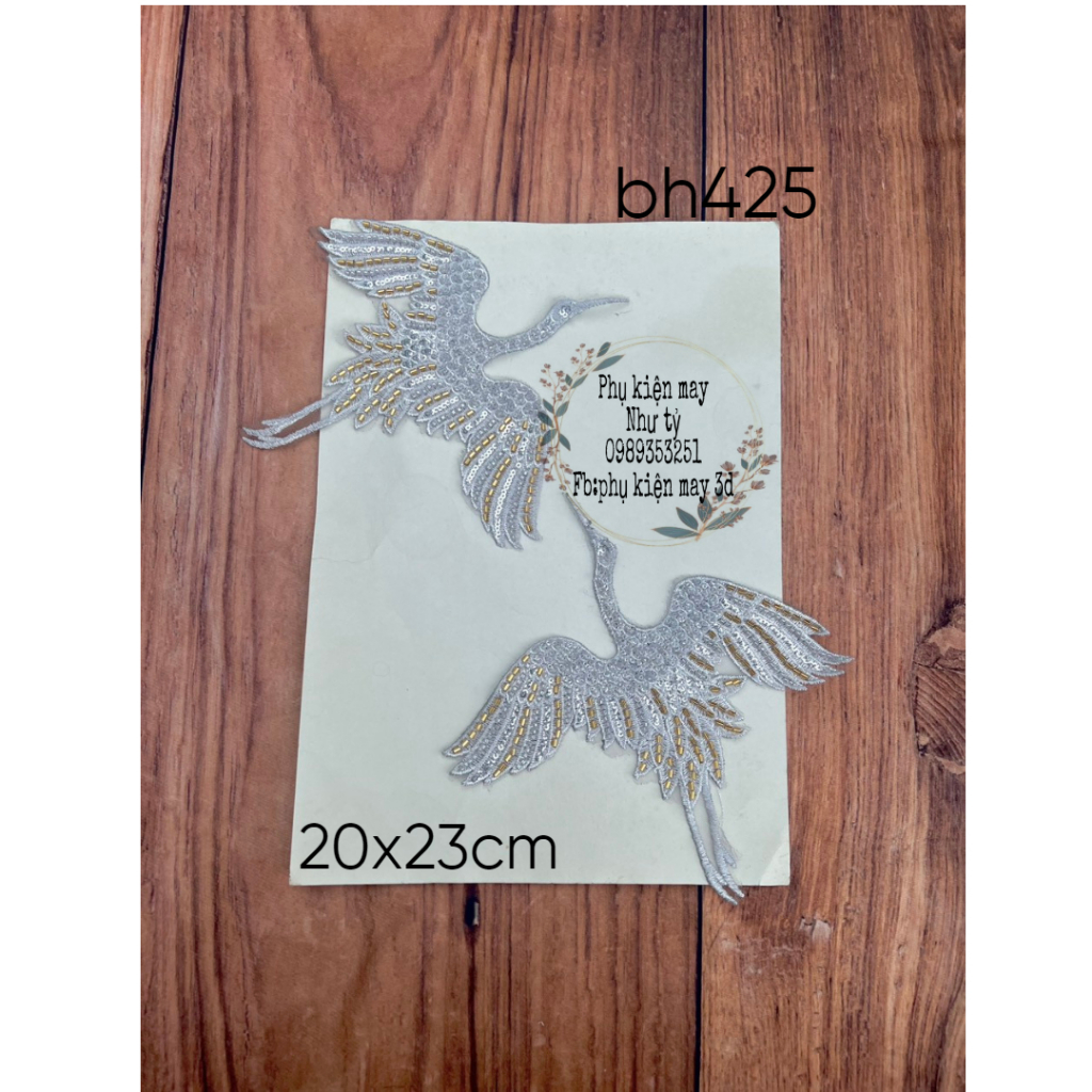 Cặp hạt thêu kết xinh xắn