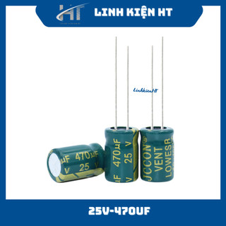 Tụ hóa 25v 470uf 8x12mm tần số cao - linh kiện ht