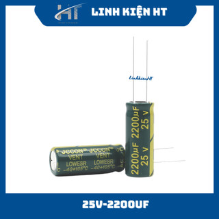 Tụ hóa 25v 2200uf 13x21mm tần số cao - linh kiện ht