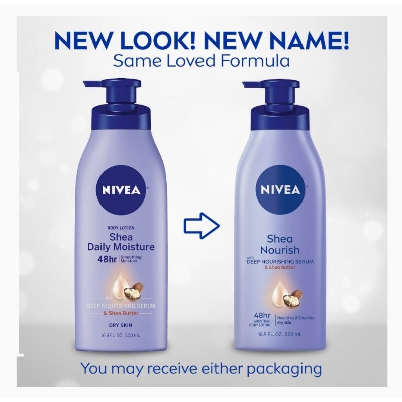 Sữa dưỡng thể Nivea SHEA NOURISH ( 500ml ) - Hàng Mỹ.
