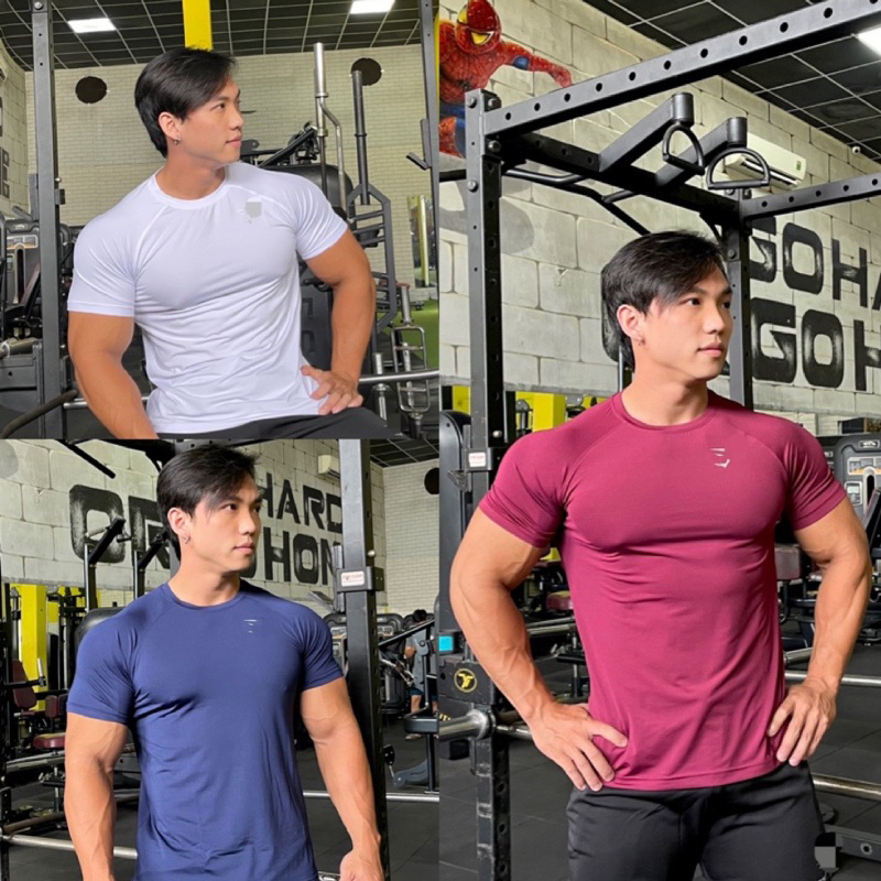 Áo thun gym nam GS.ao thun thể thao nam