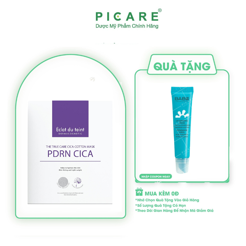 Mặt nạ phục hồi làm dịu da Éclat Du Teint PDRN Cica Hộp ( 5 miếng )