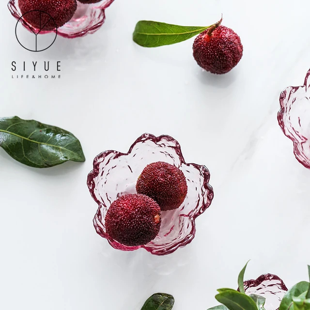 Đĩa thủy tinh nhỏ phong cách nhật bản/ chén thủy tinh mini đựng gia vị, nước chấm, đồ tráng miệng decor