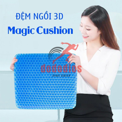 Đệm Ngồi Silicon 3d 2 Lớp Thoáng Khí - Dùng Với Ghế Ô Tô, Văn Phòng - Hãng Dododios