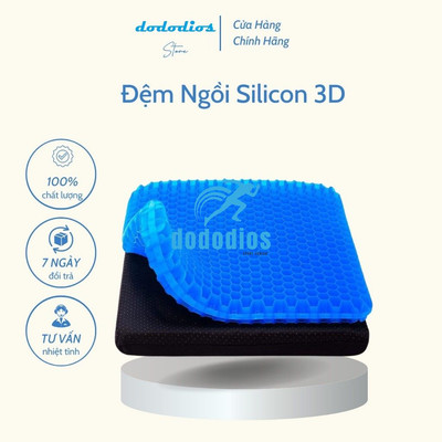 Đệm Ngồi Silicon Thoáng Khí Cấu Trúc Tổ Ong Ngồi Ô Tô Văn Phòng