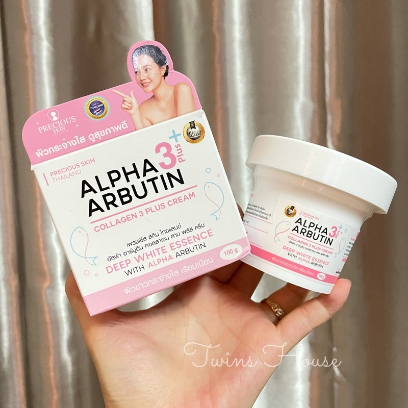 Kem dưỡng trắng da body alpha arbutin collagen 3+ 100g kích trắng siêu tốc hàng chuẩn Thái