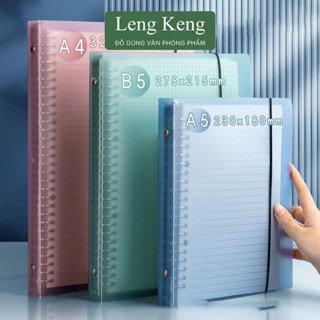 Sổ còng Leng Keng bìa sổ còng màu pastel A4 A5 B5 binder còng sắt làm sổ tay, sổ ghi chép, take notes, bujo.