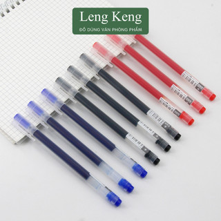  Combo 5 Bút gel resun -xingmai cao cấp Leng Keng bút bi xanh đen đỏ ống mực lớn ngòi 0.5mm viết mượt khô nhanh B01 