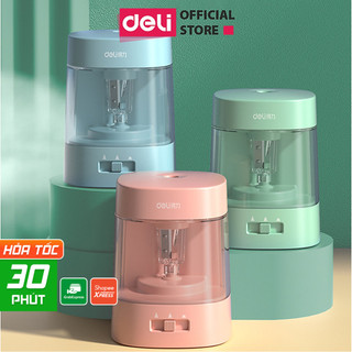 Gọt Bút Chì Điện Tự Động Deli Tiện Lợi An Toàn Phù Hợp Cho Bé - Gọt Viết Chì Chỉnh Ngòi Thông Minh Học Sinh